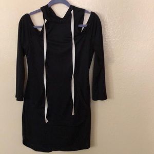 Black hoodie dress